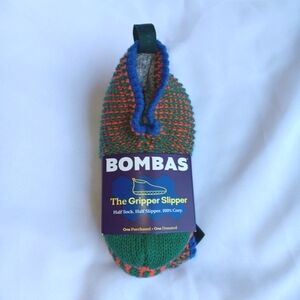 NWT Bombas Gripper Slipper Toddler 5-7 in Green and Orange